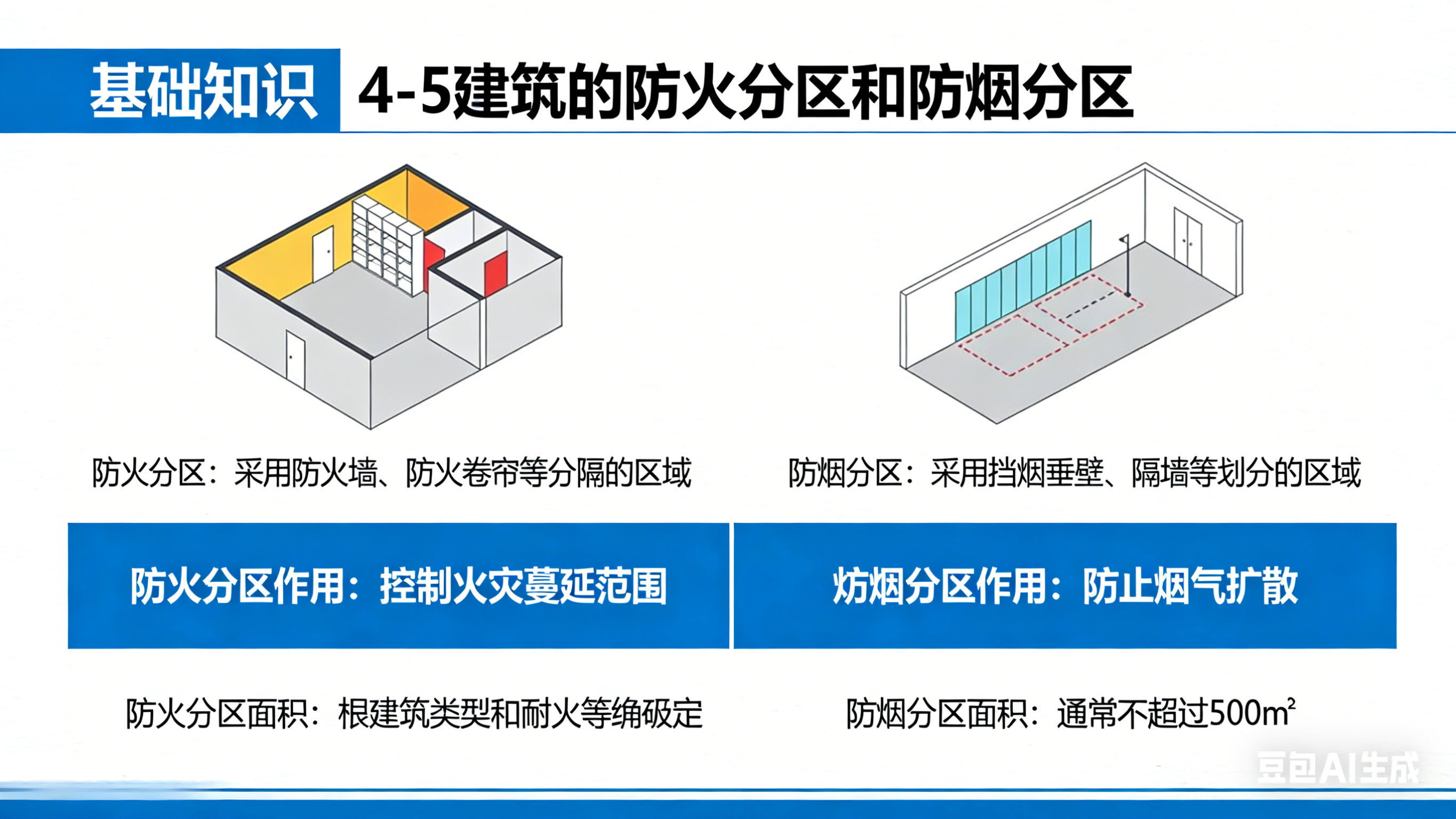 《基础知识》4-5建筑的防火分区和防烟分区
