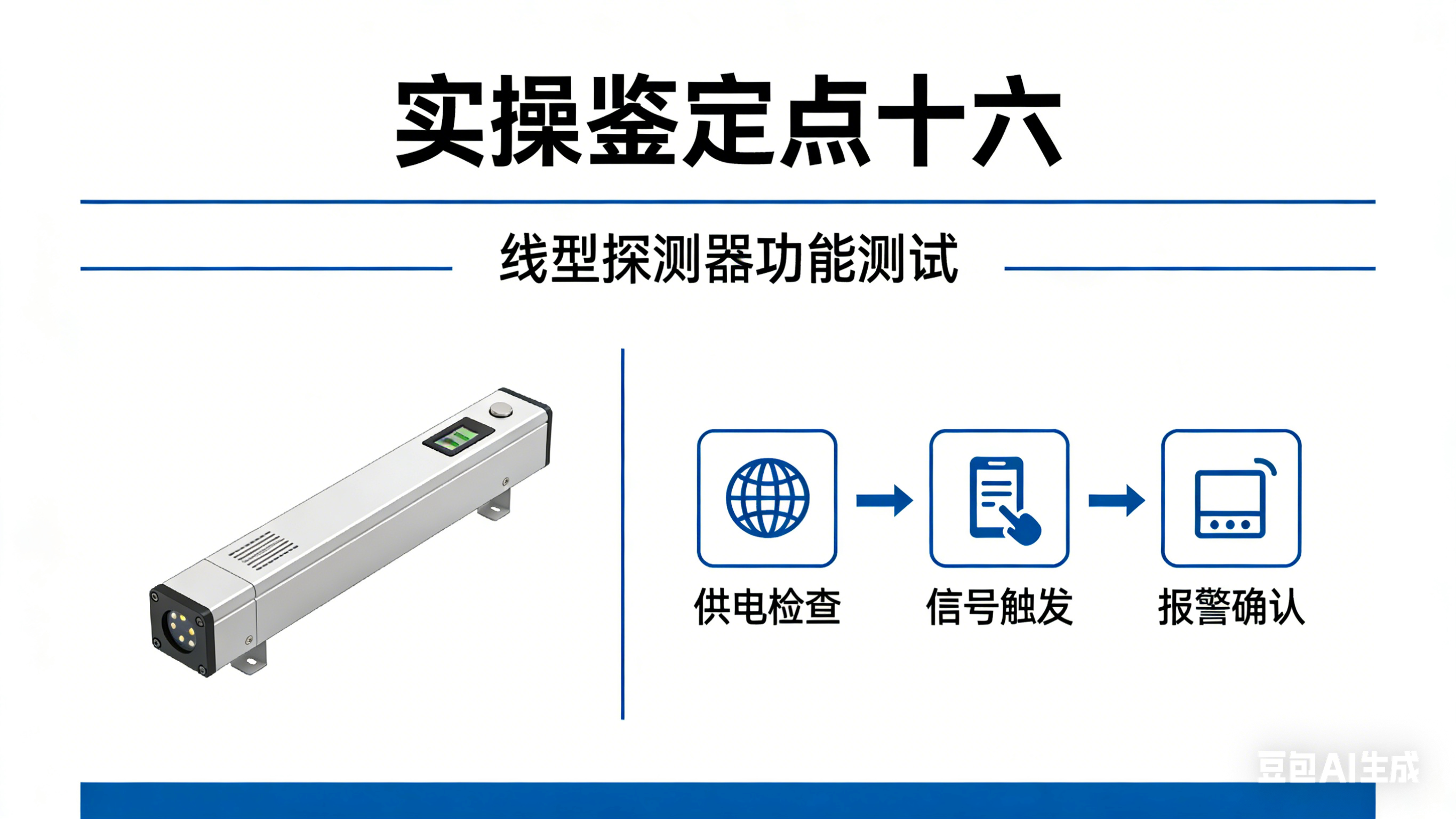 实操鉴定点十六、线型探测器功能测试