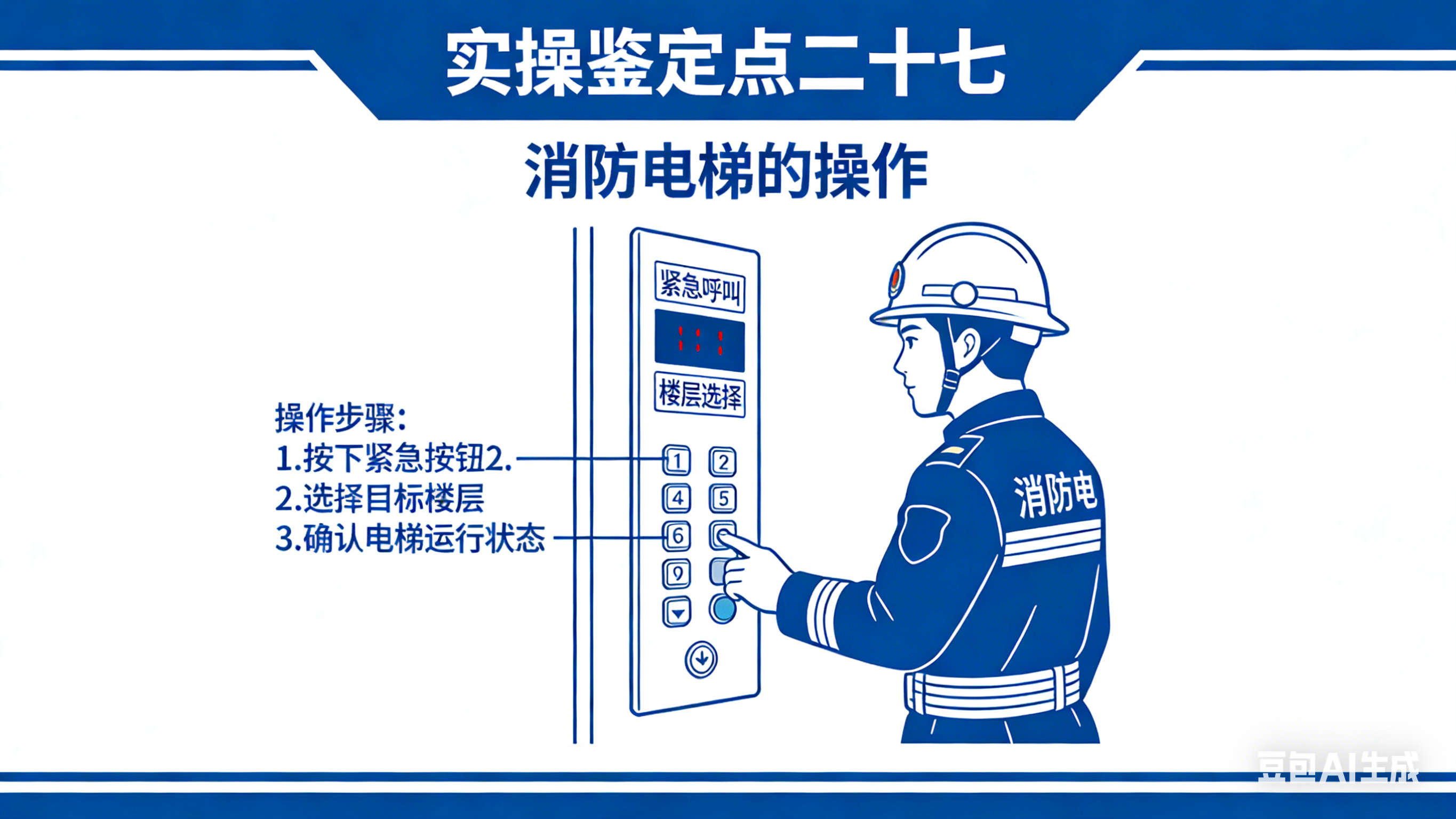 鉴定点五 消防联动控制器直接手动控制单元操作★（蓝天主机）